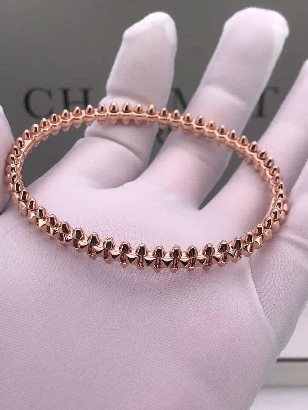 [Noble Jewelry]CLASH PINK GOLD BRACELET