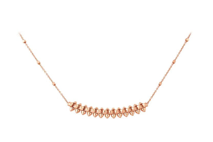 [Noble Jewelry]CLASH PINK GOLD NECKLACE