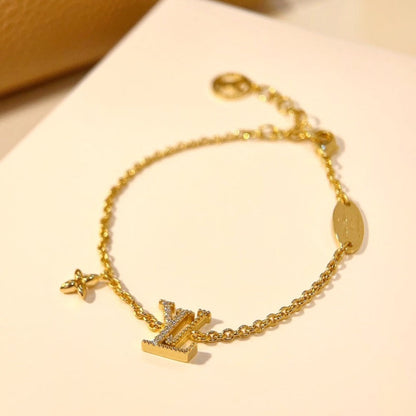 [Noble Jewelry] LOGO STAR MOTIF GOLD BRACELET