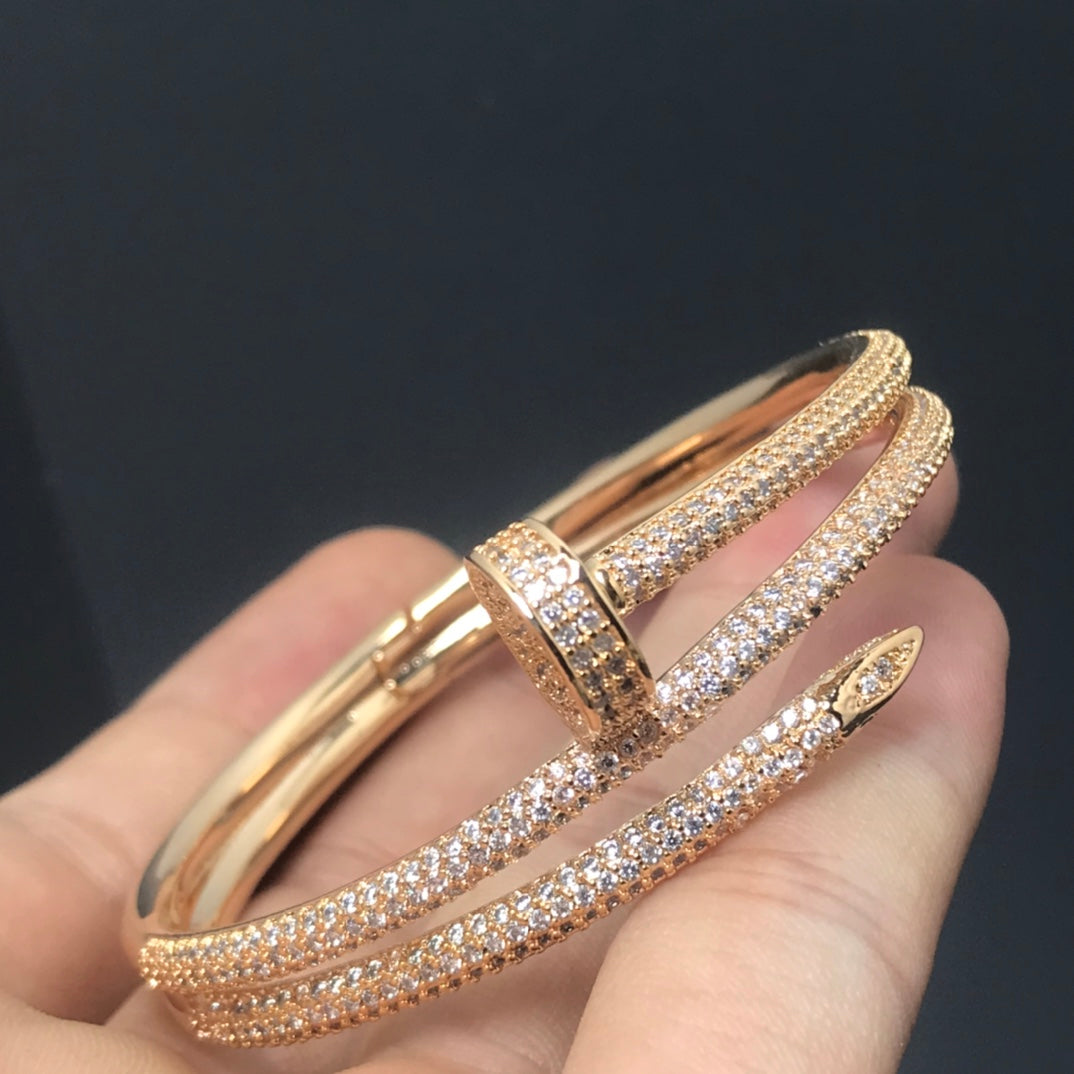 [Noble Jewelry]JUSTE BRACELET 3.5MM DOUBLE ROWS DIAMOND