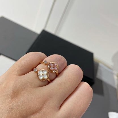 [Noble Jewelry]SUN 1 DIAMOND PINK MOP RING