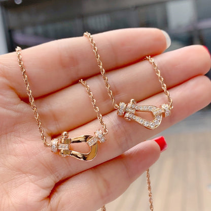 [Noble Jewelry]FORCE 10 PINK GOLD DIAMOND NECKLACE