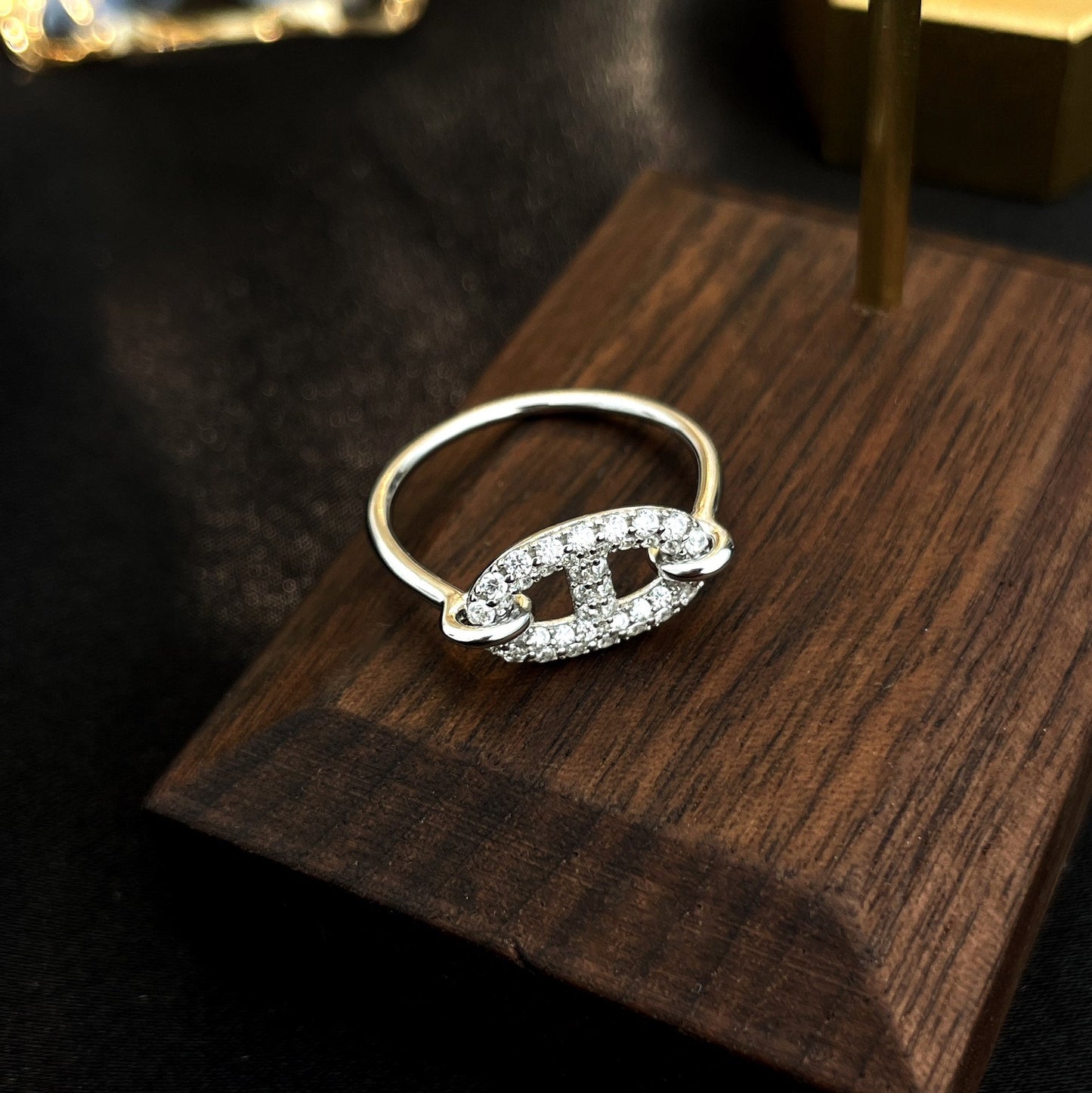 [Noble Jewelry]RONDE SMALL SILVER DIAMOND RING