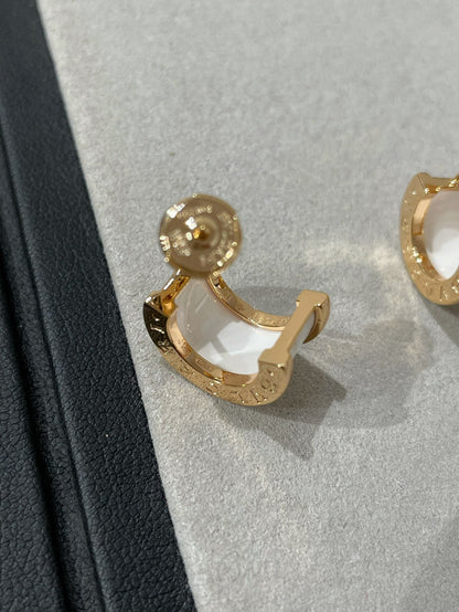 [Noble Jewelry]ZERO 1 PINK GOLD CERAMIC EARRINGS