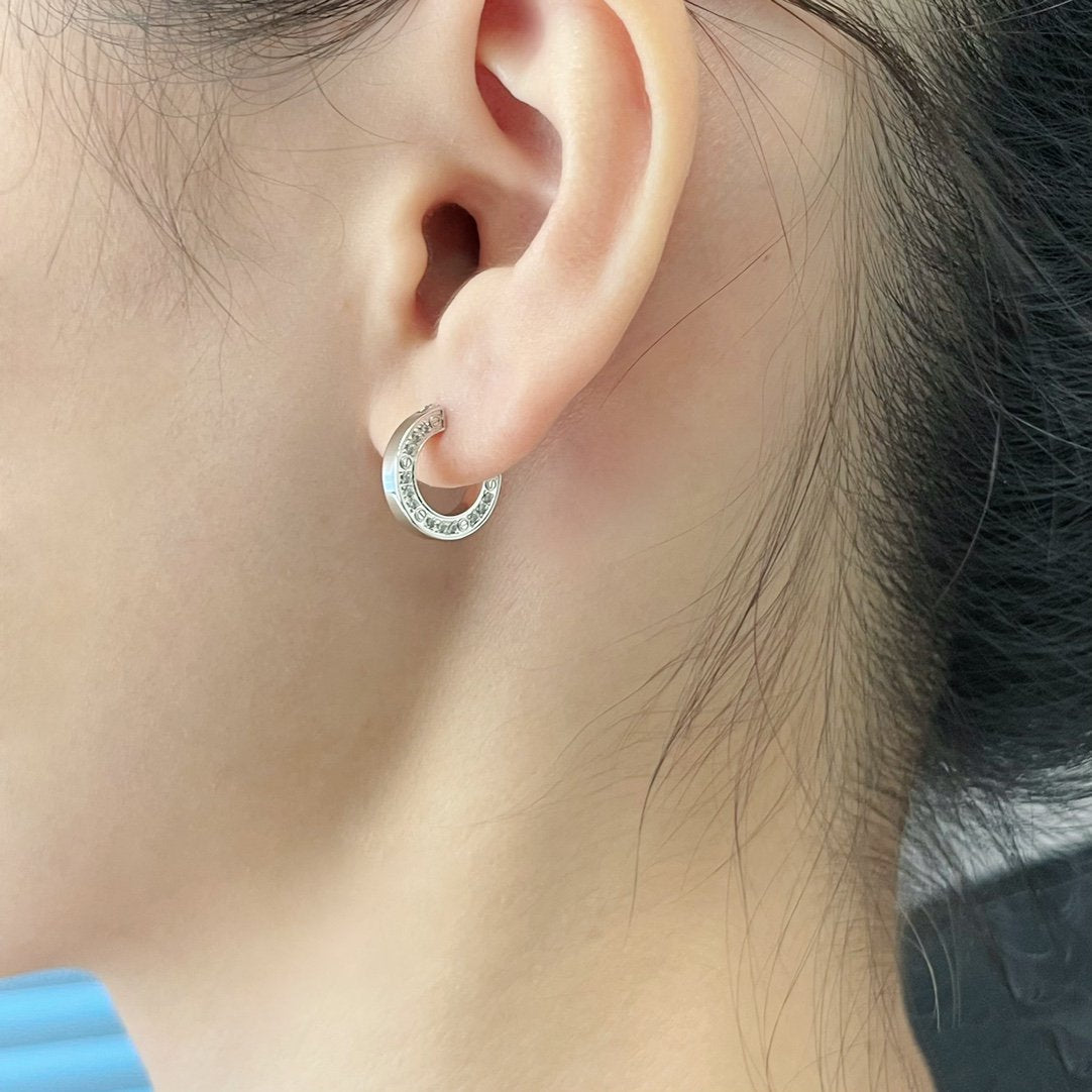 [Noble Jewelry]LOVE DIAMOND EARRINGS