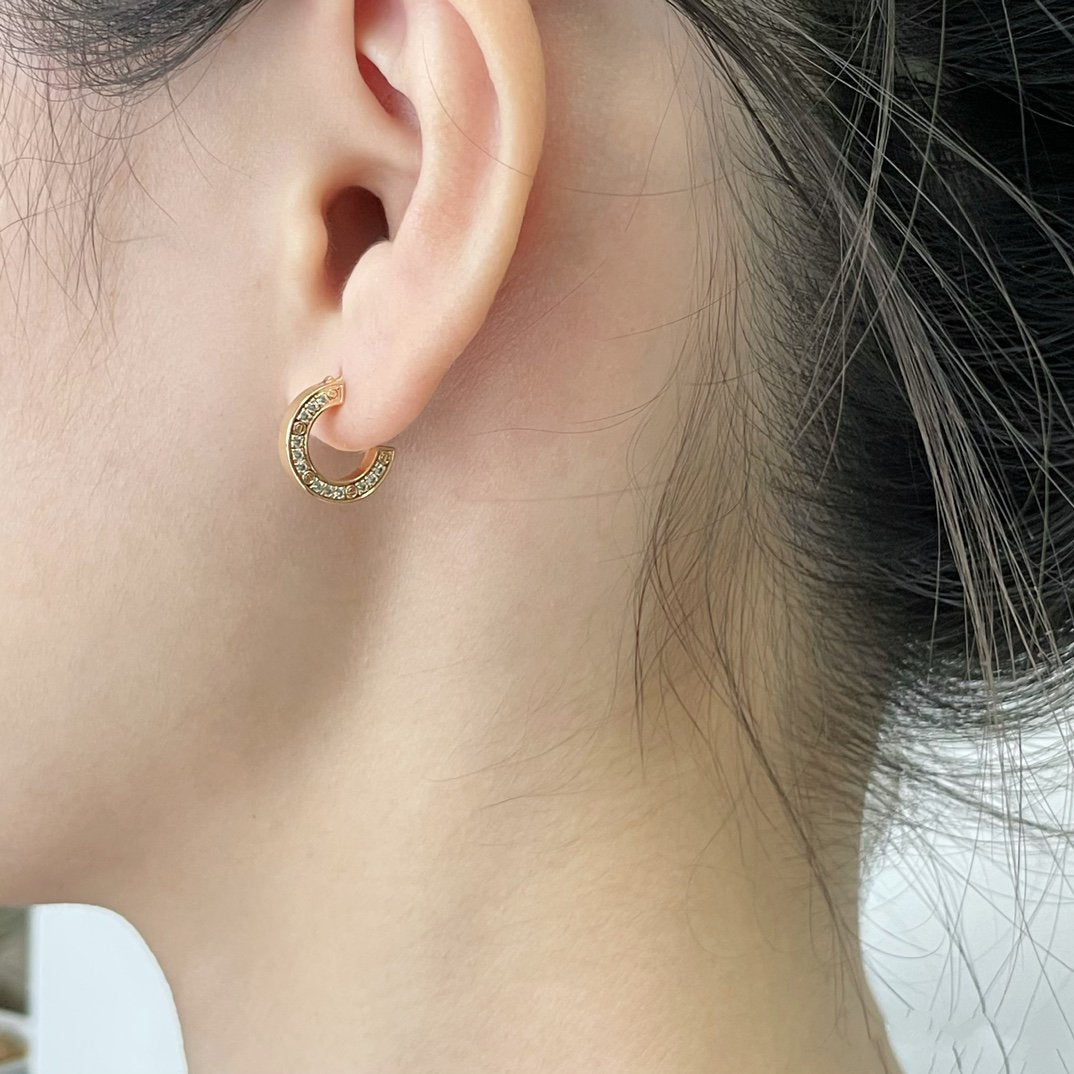 [Noble Jewelry]LOVE DIAMOND EARRINGS