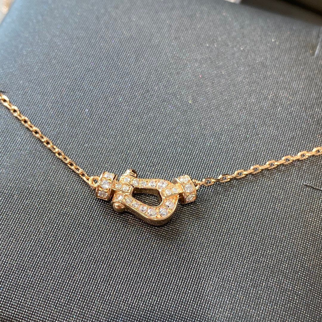 [Noble Jewelry]FORCE 10 DIAMOND PINK GOLD NECKLACE MINI MODEL