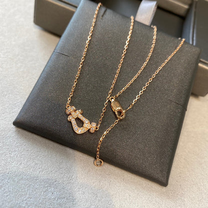 [Noble Jewelry]FORCE 10 DIAMOND PINK GOLD NECKLACE MINI MODEL