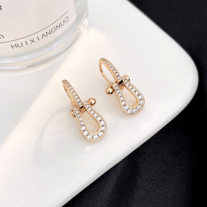 [Noble Jewelry]FORCE 10 FULL DIAMOND DROP EARRINGS MEDIUM MODEL