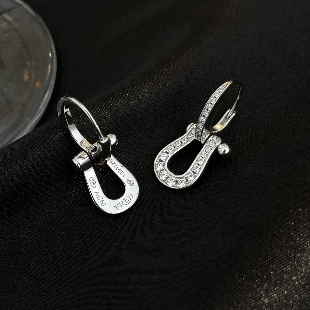 [Noble Jewelry]FORCE 10 FULL DIAMOND DROP EARRINGS MEDIUM MODEL