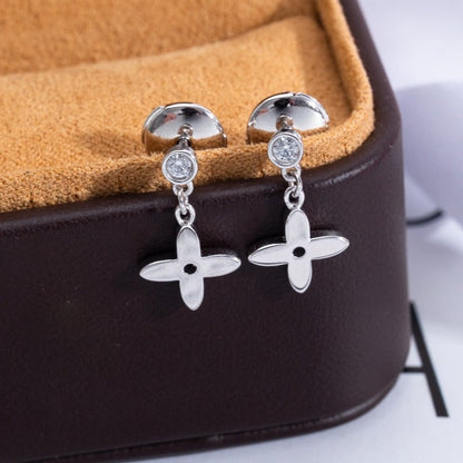 [Noble Jewelry]VIDYLLE SILVER DIAMOND MINI DROP EARRINGS