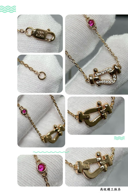 [Noble Jewelry]FORCE 10 DIAMOND PINK GOLD NECKLACE