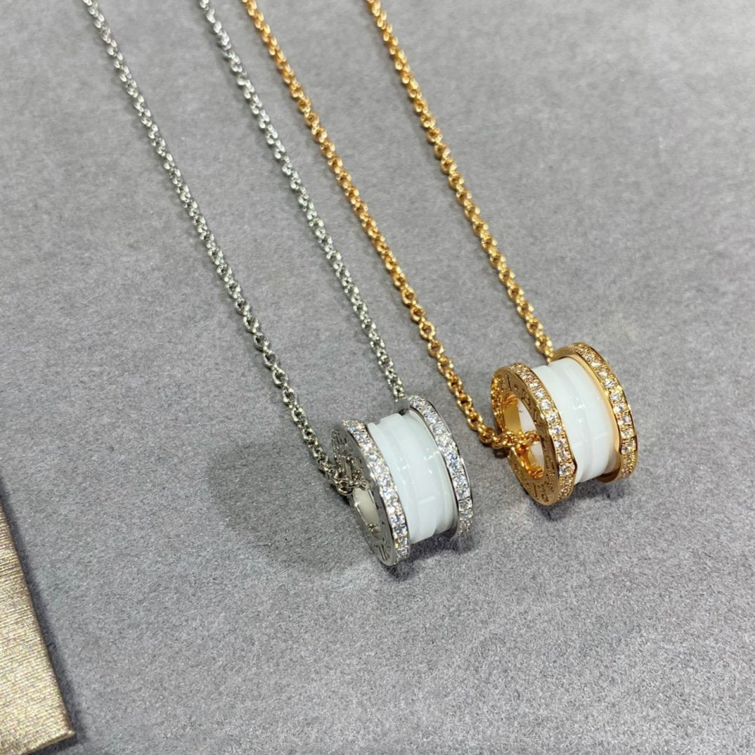 [Noble Jewelry]ZERO 1 DIAMOND CERAMIC NECKLACE