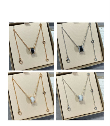 [Noble Jewelry]ZERO 1 DIAMOND CERAMIC NECKLACE