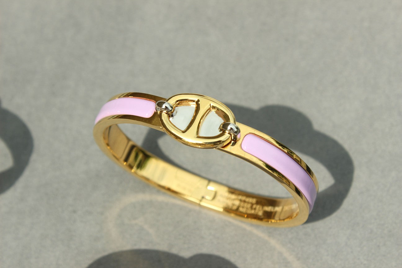 [Noble Jewelry]CLIC CHAINE GOLD BRACELET