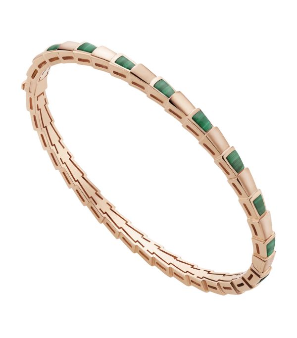 [Noble Jewelry]SERPENTI BRACELET PINK GOLD MALACHITE