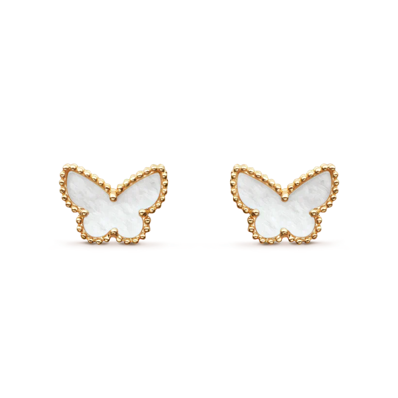 [Noble Jewelry]SWEET BUTTERFLY MOP EARSTUDS