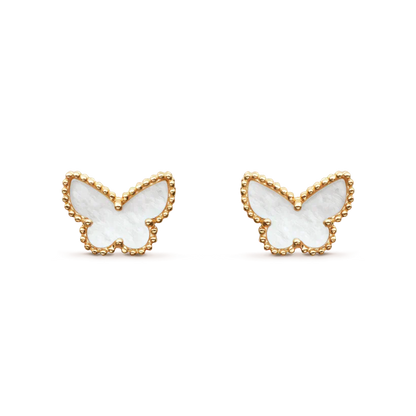 [Noble Jewelry]SWEET BUTTERFLY MOP EARSTUDS