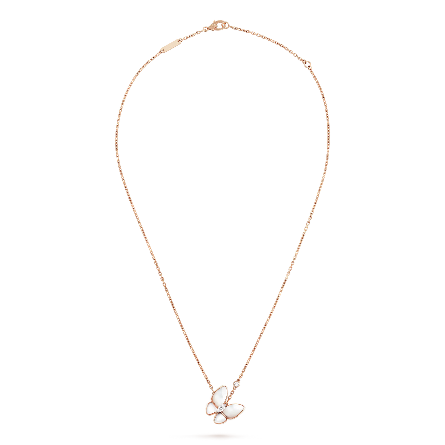 [Noble Jewelry]BUTTERFLY MOP DIAMOND NECKLACE