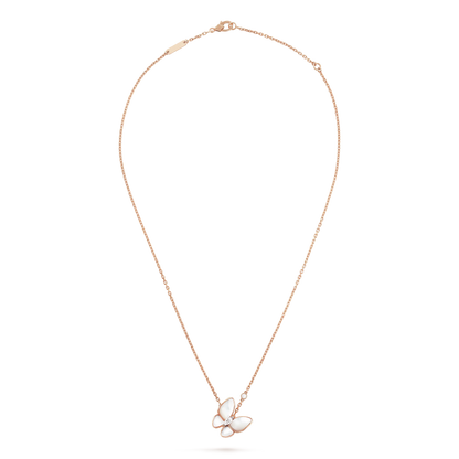 [Noble Jewelry]BUTTERFLY MOP DIAMOND NECKLACE