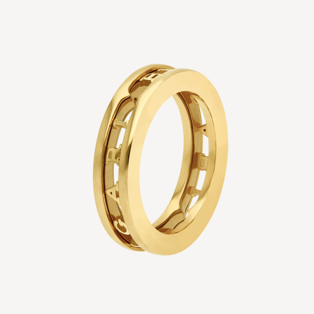 [Noble Jewelry]ZERO 1 ONE-BAND WITH OPENWORK LOGO SPIRAL RING