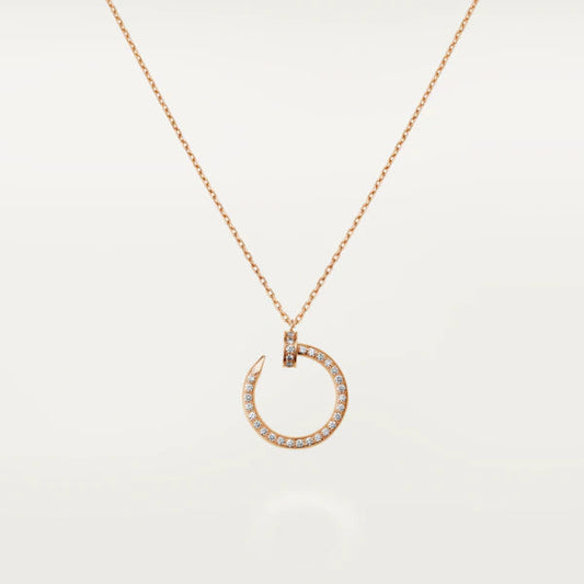 [Noble Jewelry]JUSTE NECKLACE PINK GOLD DIAMONDS