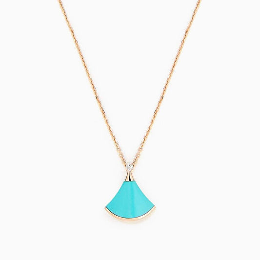 [Noble Jewelry]DREAM NECKLACE TURQUOISE PINK GOLD