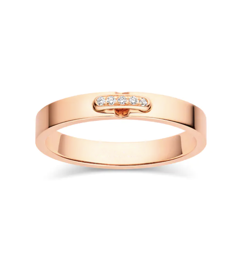 [Noble Jewelry]ALLIANCE LIENS VIDENCE DIAMOND 3MM RING