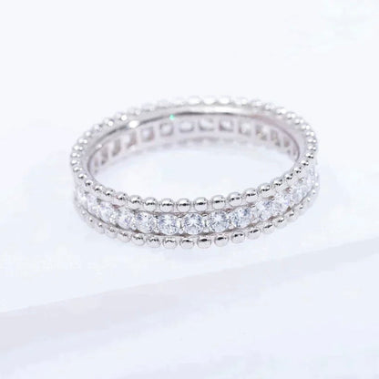 [Noble Jewelry]PERLEE DIAMOND SILVER RING