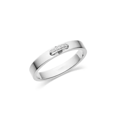 [Noble Jewelry]ALLIANCE LIENS VIDENCE DIAMOND 3MM RING