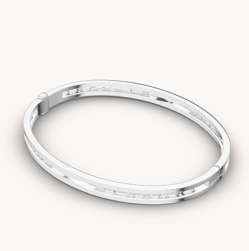 [Noble Jewelry]ZERO 1 SPIRAL LOGO SILVER BRACELET