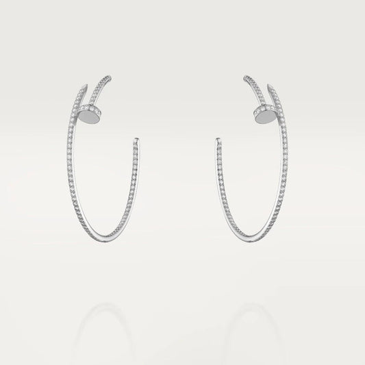 [Noble Jewelry]JUSTE EARRINGS FULL DIAMONDS 1.8MM