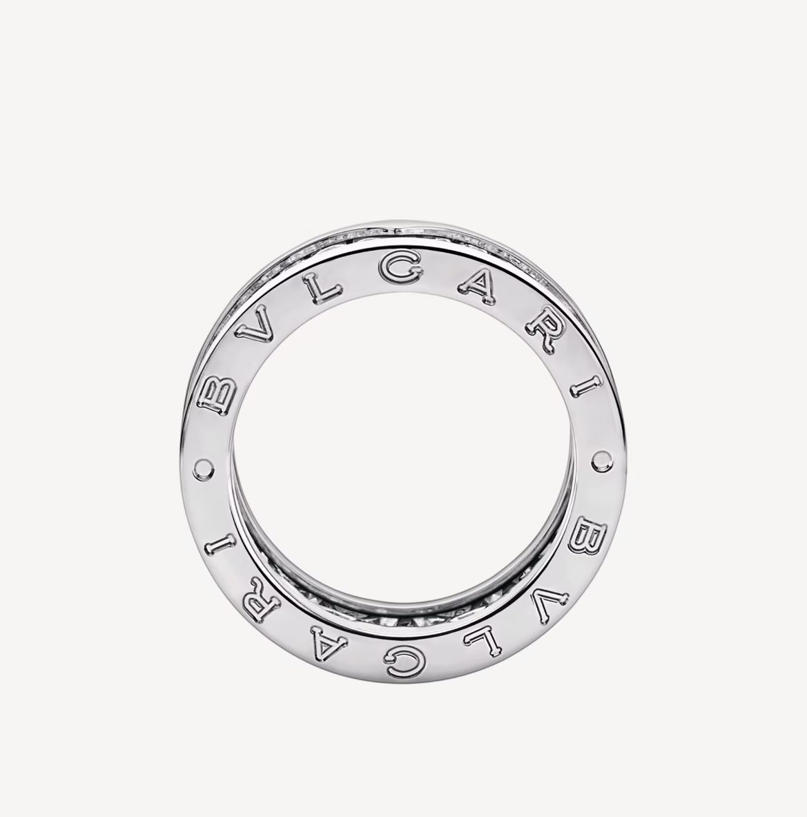 [Noble Jewelry]ZERO 1 WITH PAVED DIAMONDS ON THE SPIRAL RING