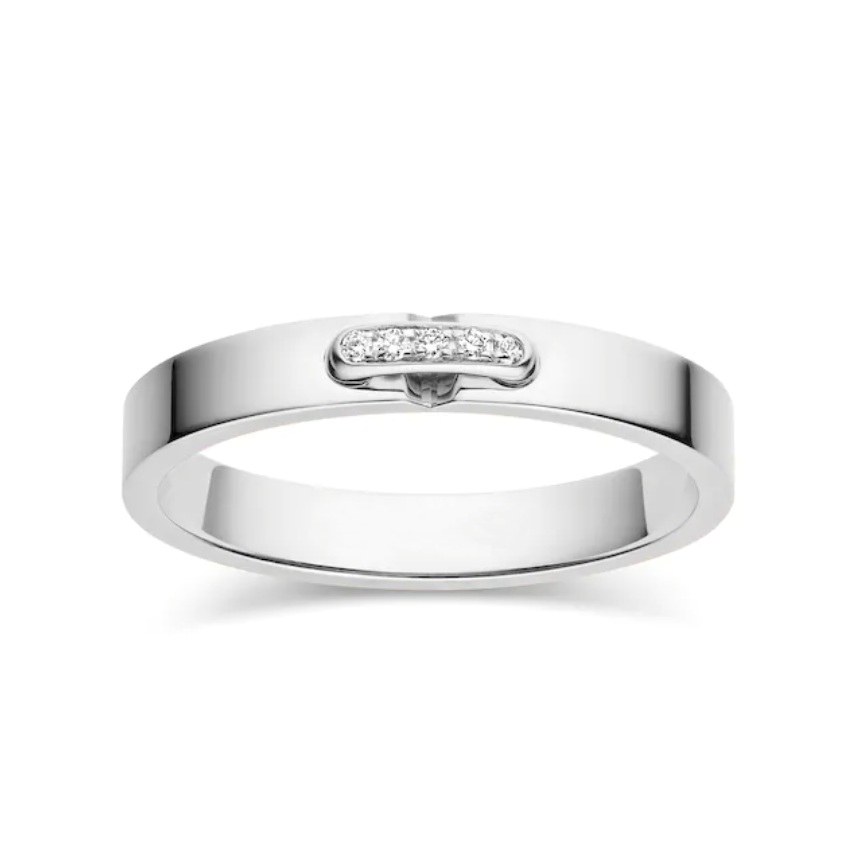 [Noble Jewelry]ALLIANCE LIENS VIDENCE DIAMOND 3MM RING