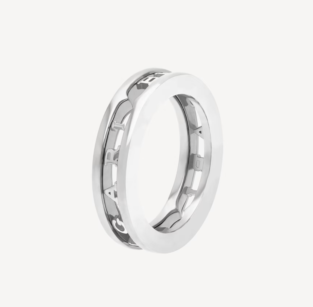 [Noble Jewelry]ZERO 1 ONE-BAND WITH OPENWORK LOGO SPIRAL RING