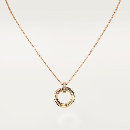 [Noble Jewelry]TRINITY NECKLACE GOLD  DIAMONDS