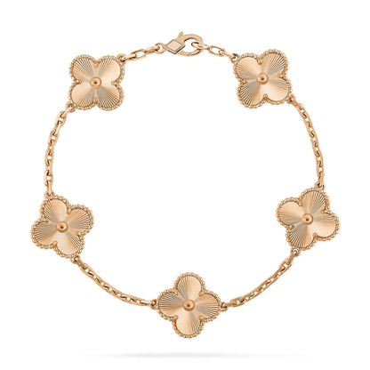 [Noble Jewelry]CLOVER 5 FLOWERS LASER BRACELET