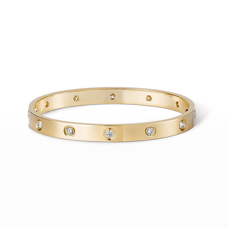 [Noble Jewelry ]LOVE BRACELET 6.1MM 10 DIAMONDS