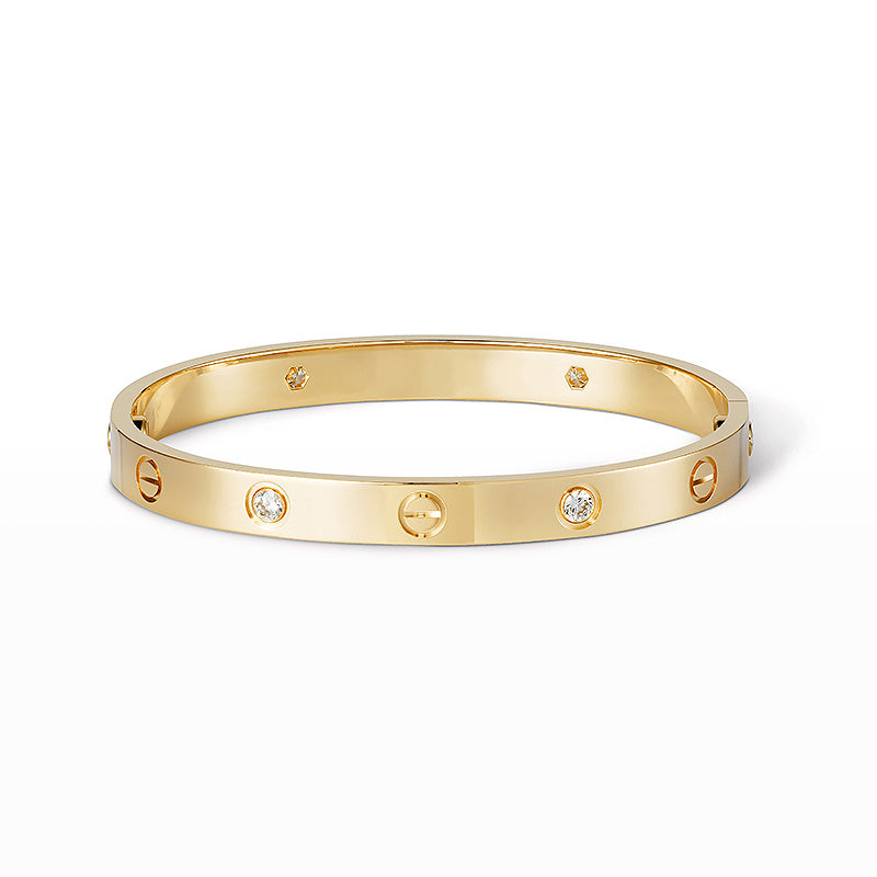 [Noble Jewelry ]LOVE BRACELET 6.1MM 4 DIAMONDS