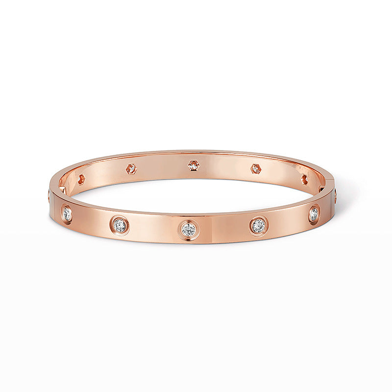 [Noble Jewelry ]LOVE BRACELET 6.1MM 10 DIAMONDS