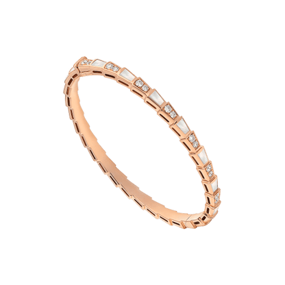 [Noble Jewelry]SERPENTI BRACELET PINK GOLD MOP DIAMOND