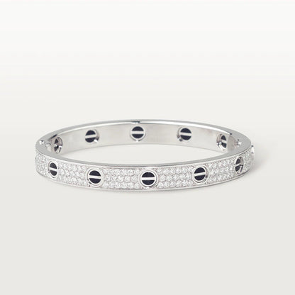 [Noble jewely]LOVE BRACELET 6.1MM DIAMOND-PAVED CERAMIC