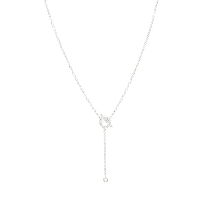 [Noble Jewelry]FINESSE SILVER DIAMOND NECKLACE