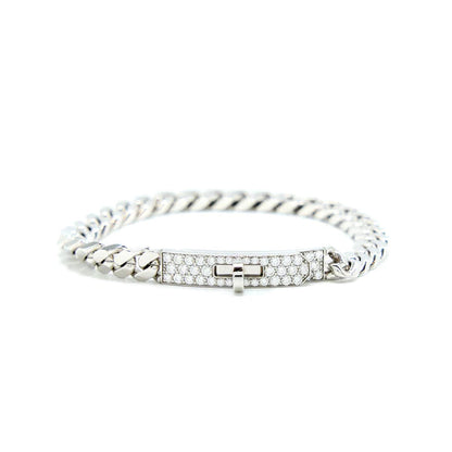 [Noble Jewelry]KELLY CHAIN SILVER DIAMOND BRACELET