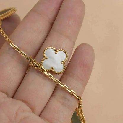 [Noble Jewelry]LUCKY SPRING 5 MOTIF GOLD BRACELET