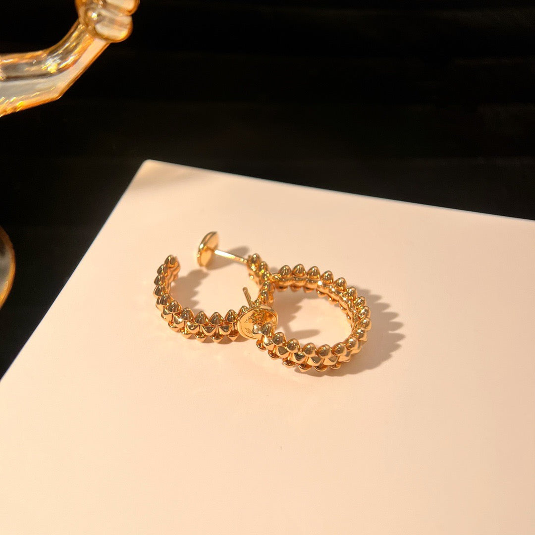 [Noble Jewelry]CLASH SMALL HOOP EARRINGS