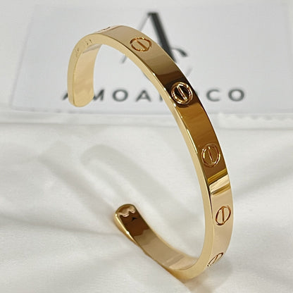 [Noble Jewelry]LOVE BRACELET 6.1MM OPEN CUFF