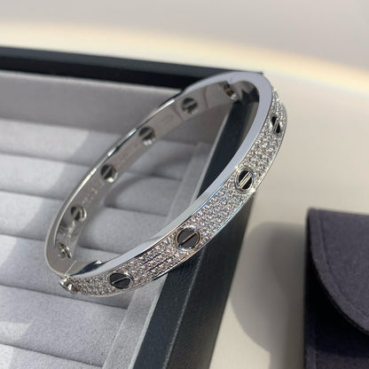 [Noble jewely]LOVE BRACELET 6.1MM DIAMOND-PAVED CERAMIC