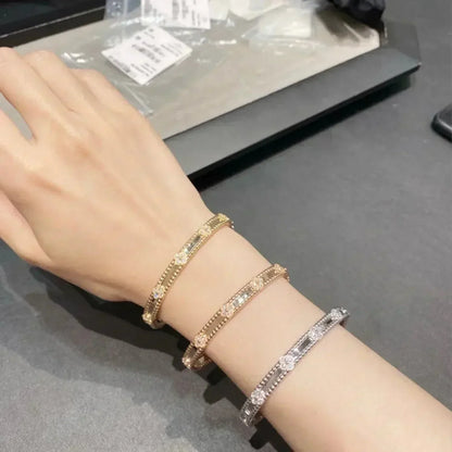 [Noble Jewelry]CLOVER BRACELET 4MM DIAMONDS