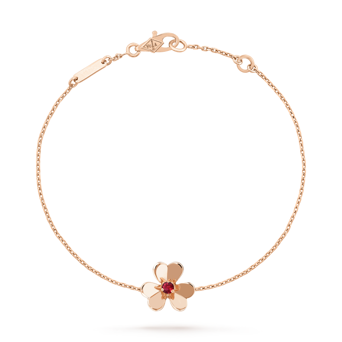 [Noble Jewelry]FRIVOLE GOLD FLOWER PINK MALACHITE BRACELET